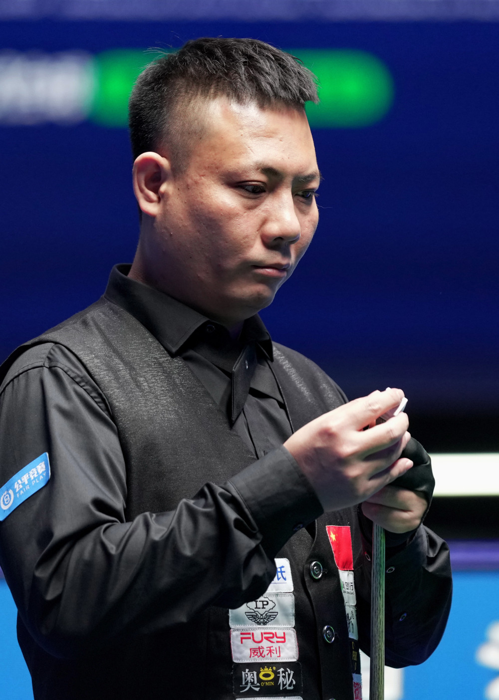 新华社记者 杨世尧 摄4月3日,郑宇伯在比赛中.