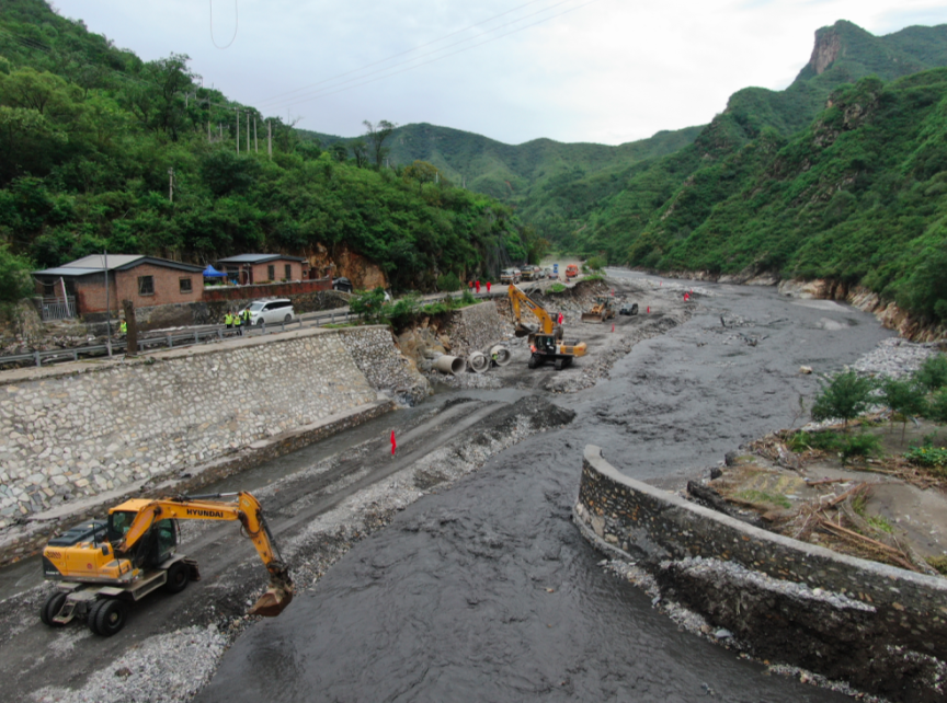 房山区进入大安山乡唯一生命通道打通