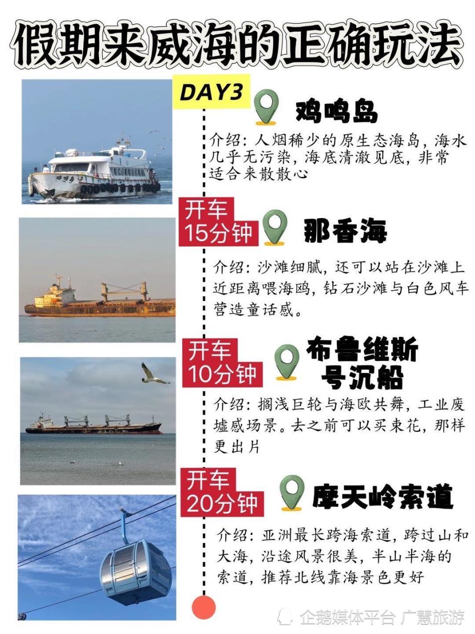 假期威海旅游，9月海边景点打卡_腾讯新闻