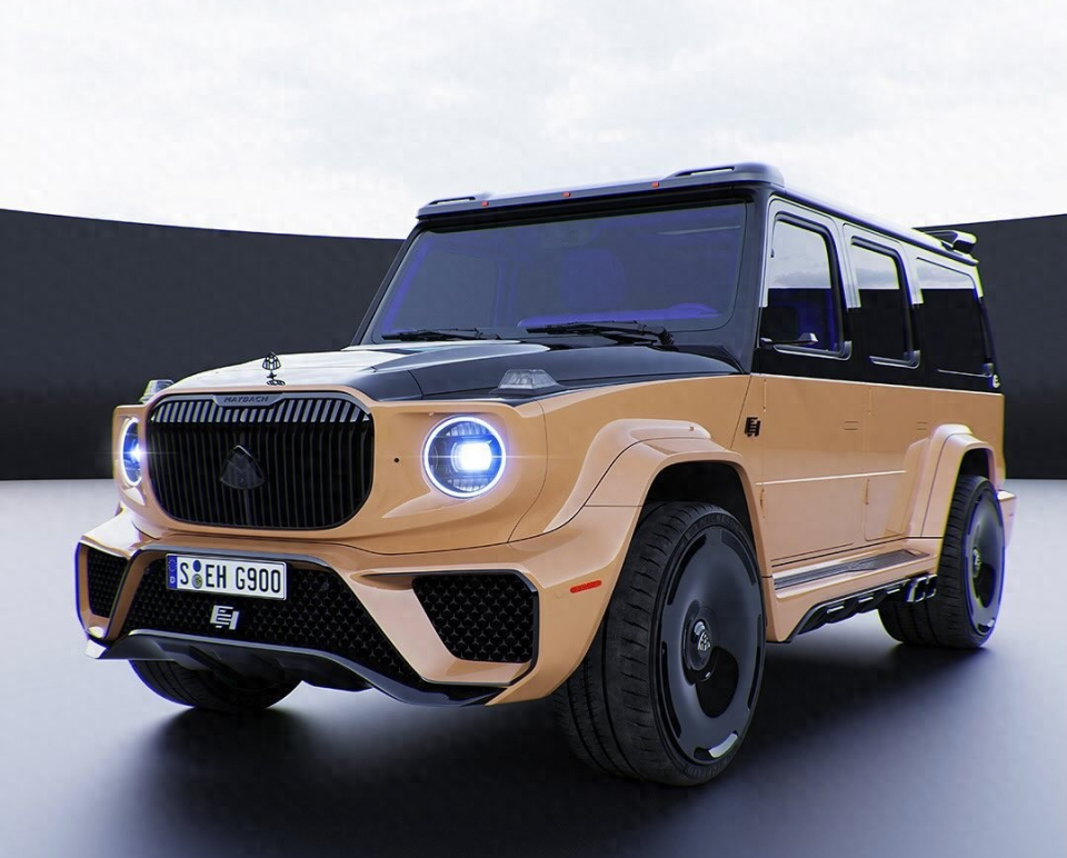 迈巴赫版奔驰g级亮相v8发动机配迈巴赫外观你见过吗
