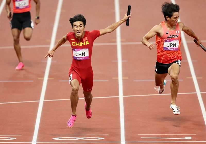 杭州亚运会丨中国队夺得男子4×100米接力金牌-腾讯新闻