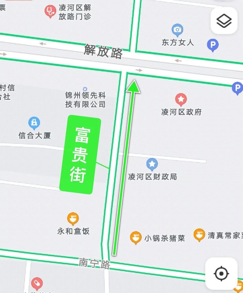 锦州市市区街路地图图片