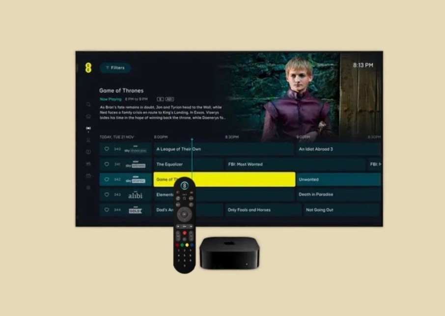 英國電視服務商eetv宣佈提供定製版蘋果appletv4k