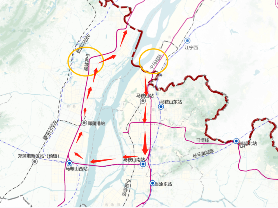 马鞍山轨道交通1号线即宁马城际支线?