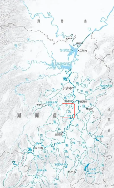 岸堤水库的地图图片