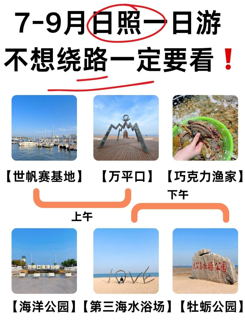 7-9月日照一日游 不想绕路一定要看_腾讯新闻