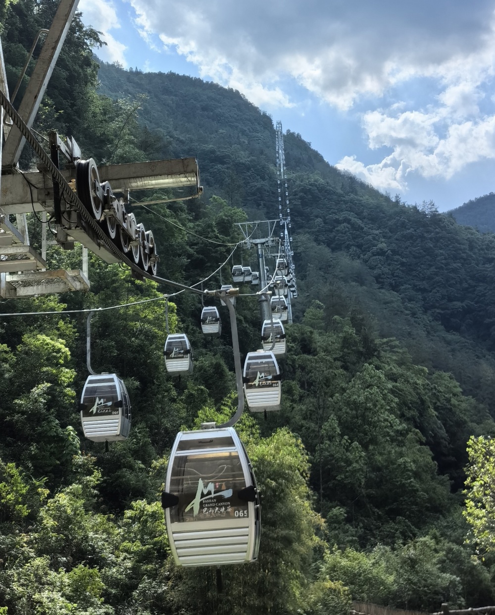 通天峡风景区索道图片