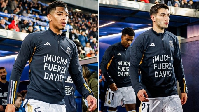 早日康复皇马球员身穿支持阿拉巴的球衣,为重伤的他加油打气_腾讯新闻