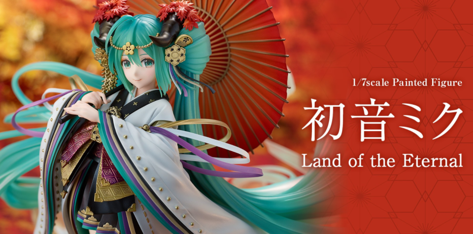 永恒的初音未来手办追加官图 日式神女风格 将优雅表现到了极致