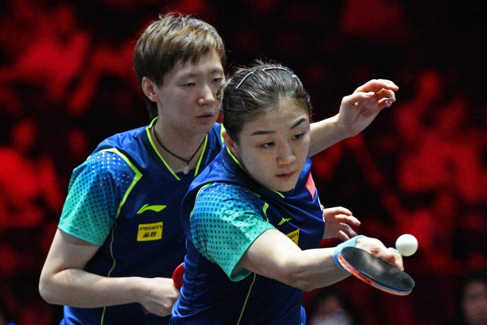 乒乓球——wtt新加坡大满贯:陈梦/王曼昱女双夺冠