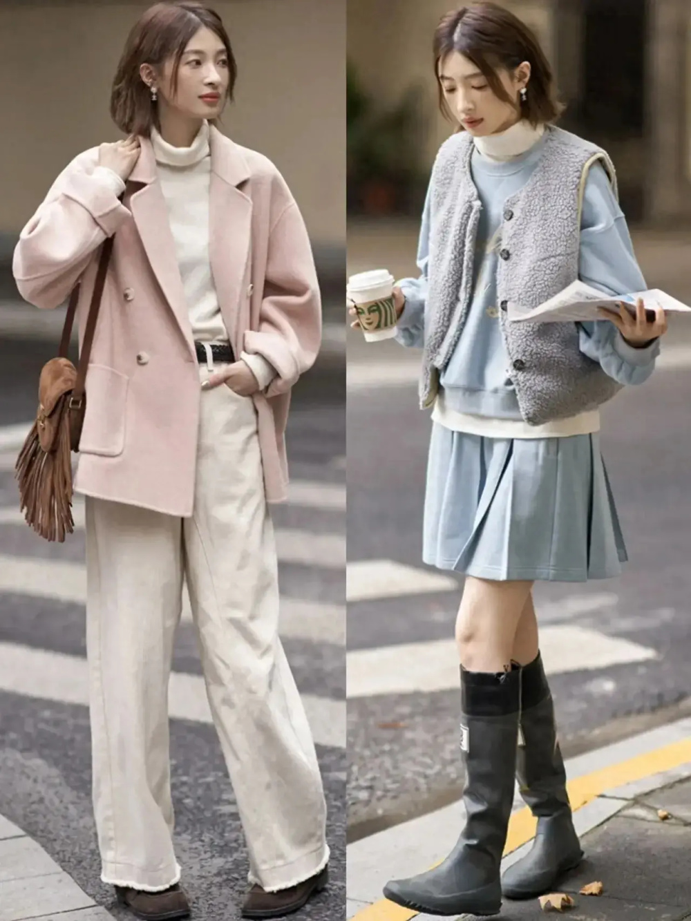 秋天的文艺风穿搭火了保暖舒适又显年轻谁看了都很上头