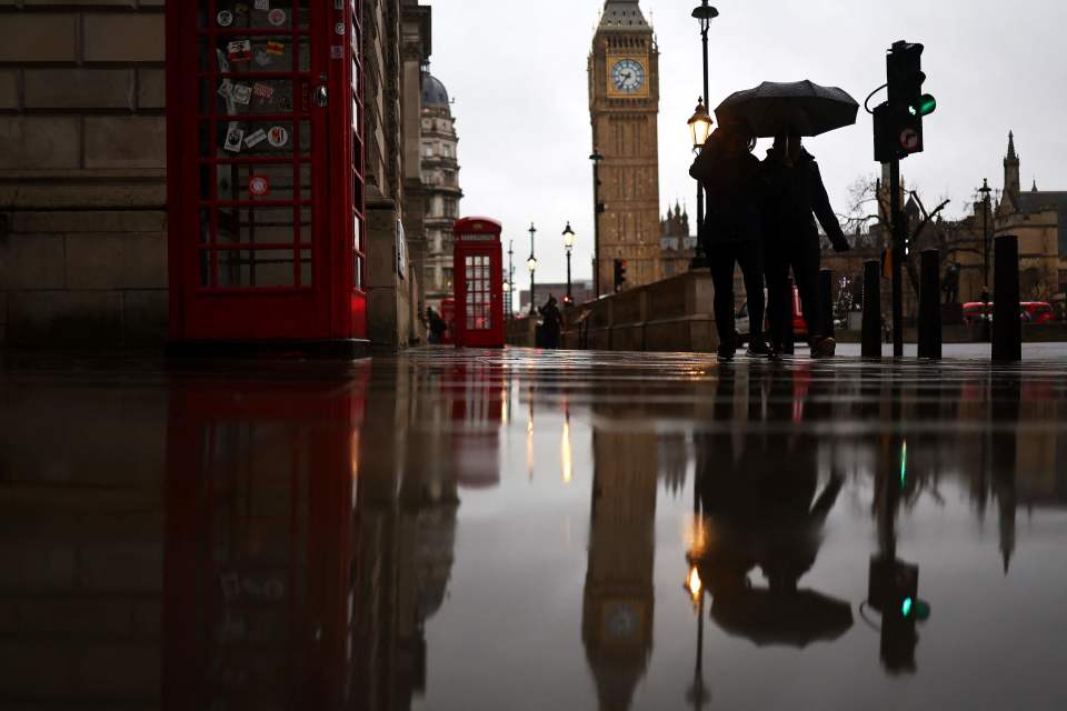 英国下雨的街头图片图片