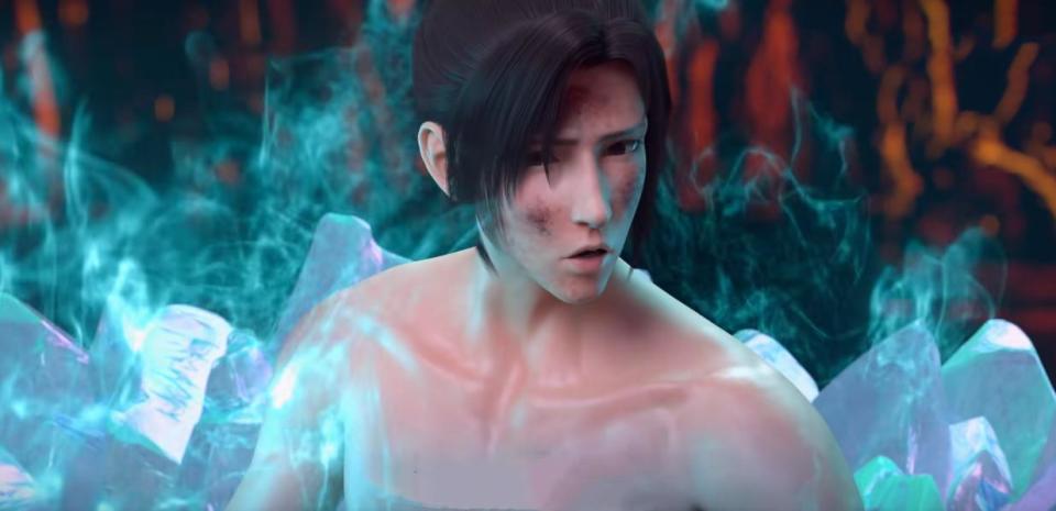 斗破苍穹：美杜莎衣服被烧光，有谁注意萧炎的眼神，竟然偷瞄玉体