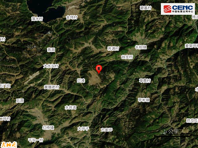 四川涼山州鹽源縣發生32級地震