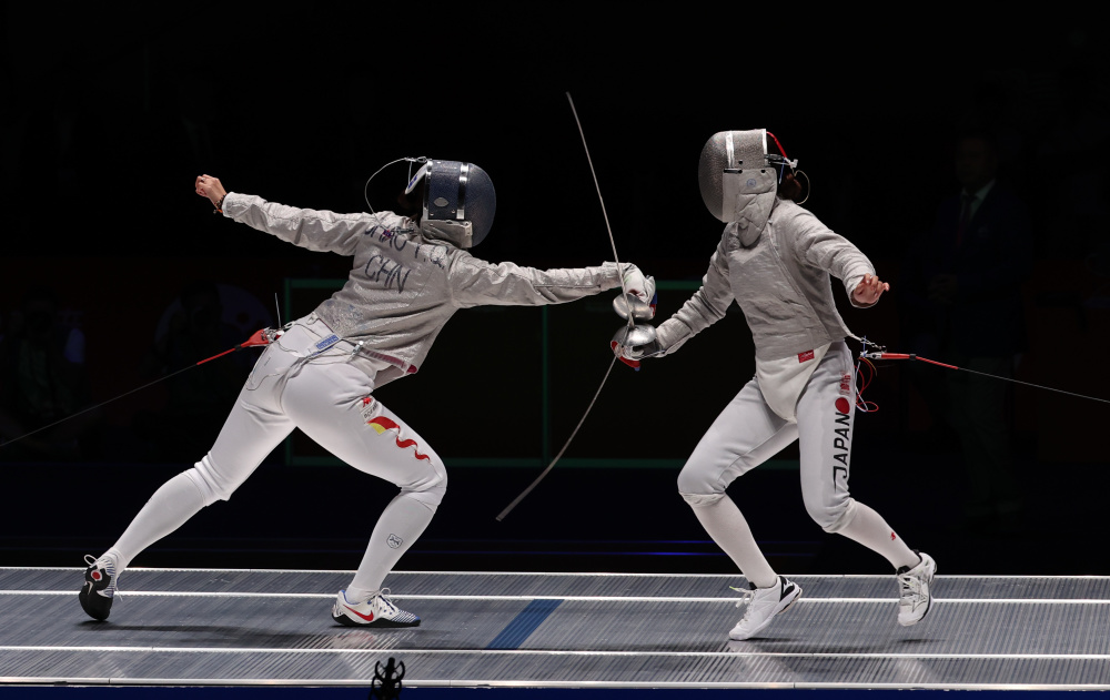 击剑——女子个人佩剑赛况