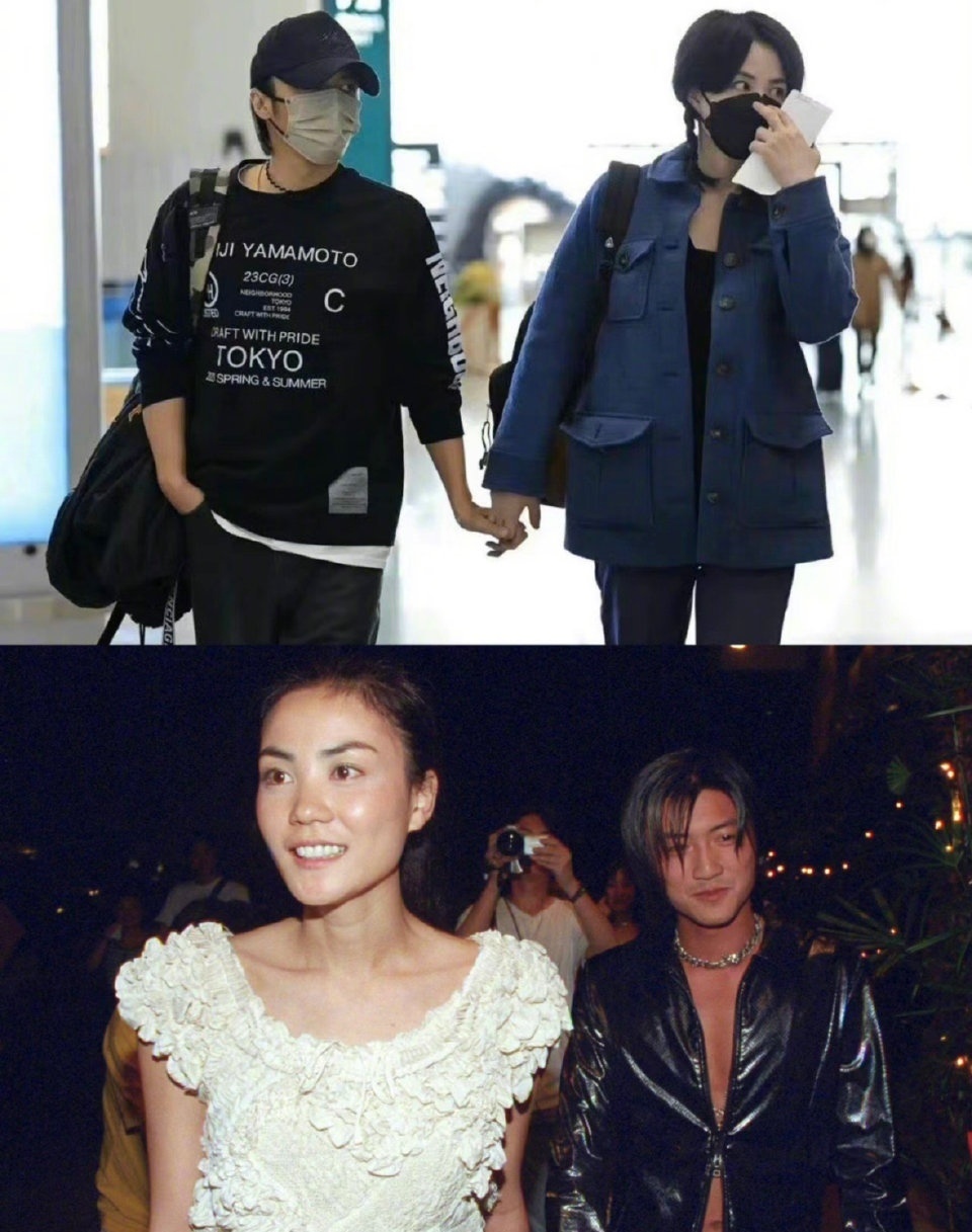 谢霆锋王菲同框秀恩爱,机场再现牵手名场面,甜蜜似初恋情侣_腾讯新闻