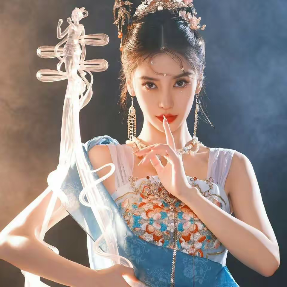 宋茜cos杨玉环,古风造型十分惊艳,身姿妖娆,举止优雅,绝美!