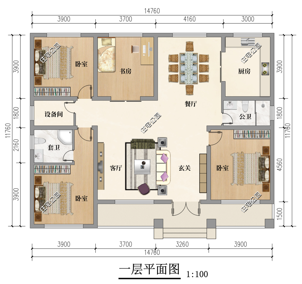 3室2厅好格局,四川王先生的这套养老小平房,当真是好看又实用_腾讯