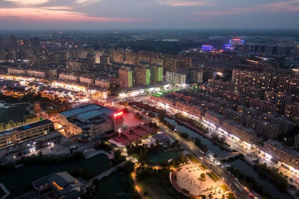 砀山东湖湾夜景图片