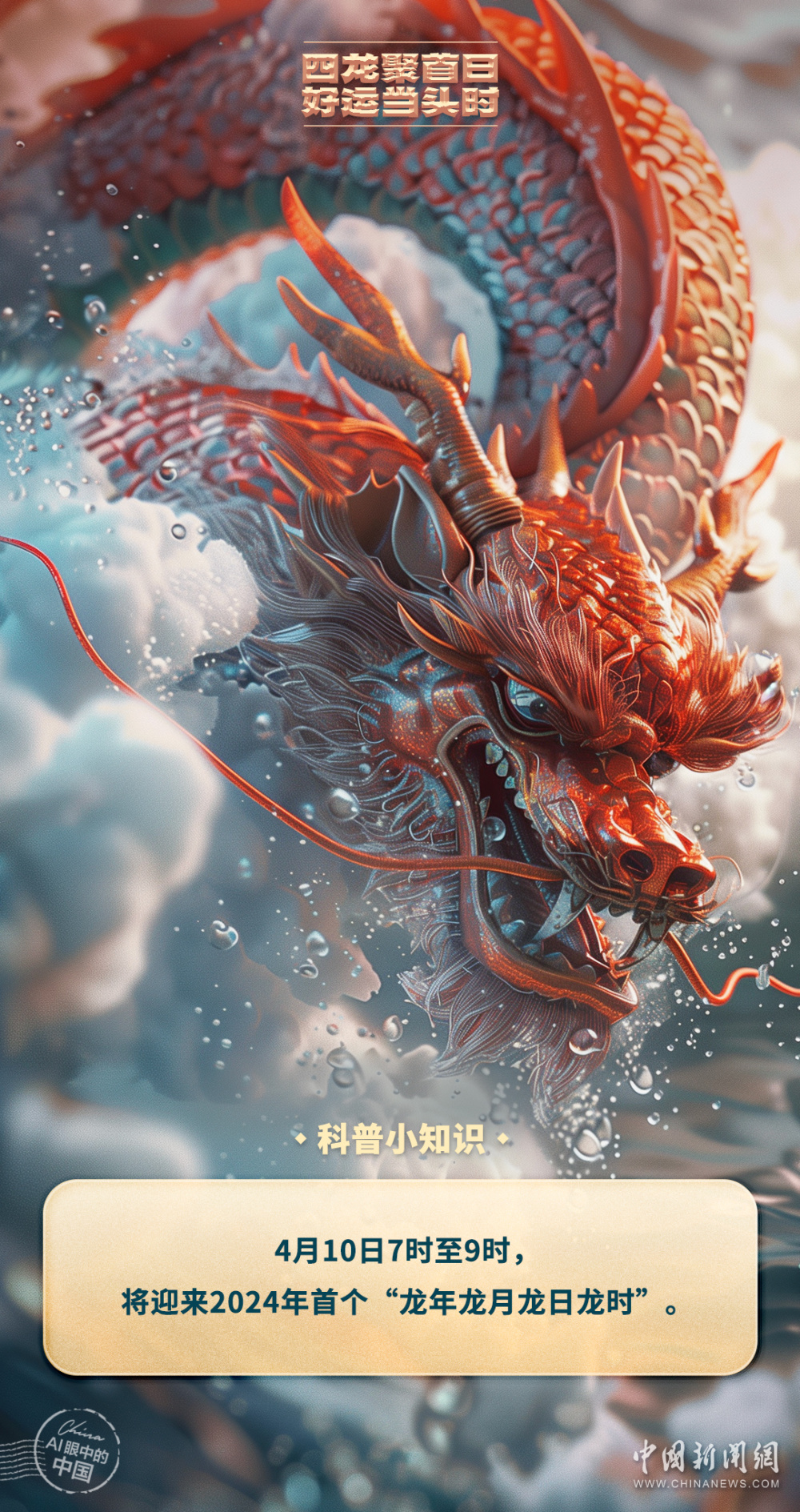 ai眼中的中国|四龙聚首日,好运当头时!