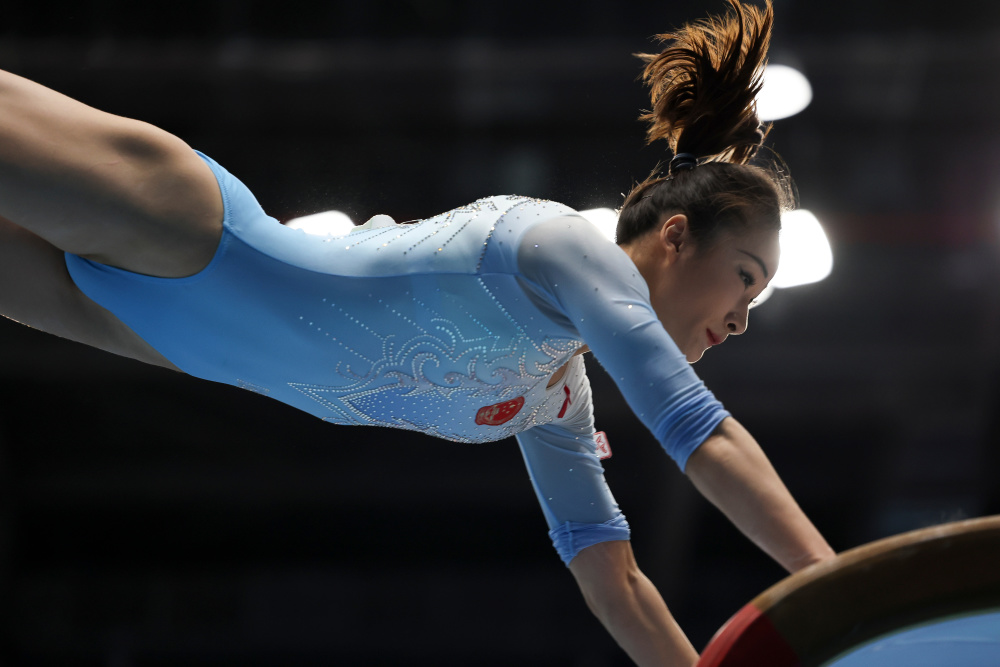 体操全国锦标赛:女子跳马决赛赛况