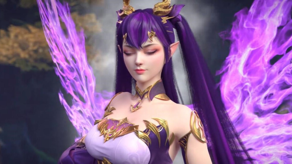 斗破苍穹紫妍大号穿皮裤上线大长腿踢爆六星斗皇萧炎三色火莲直呼过瘾