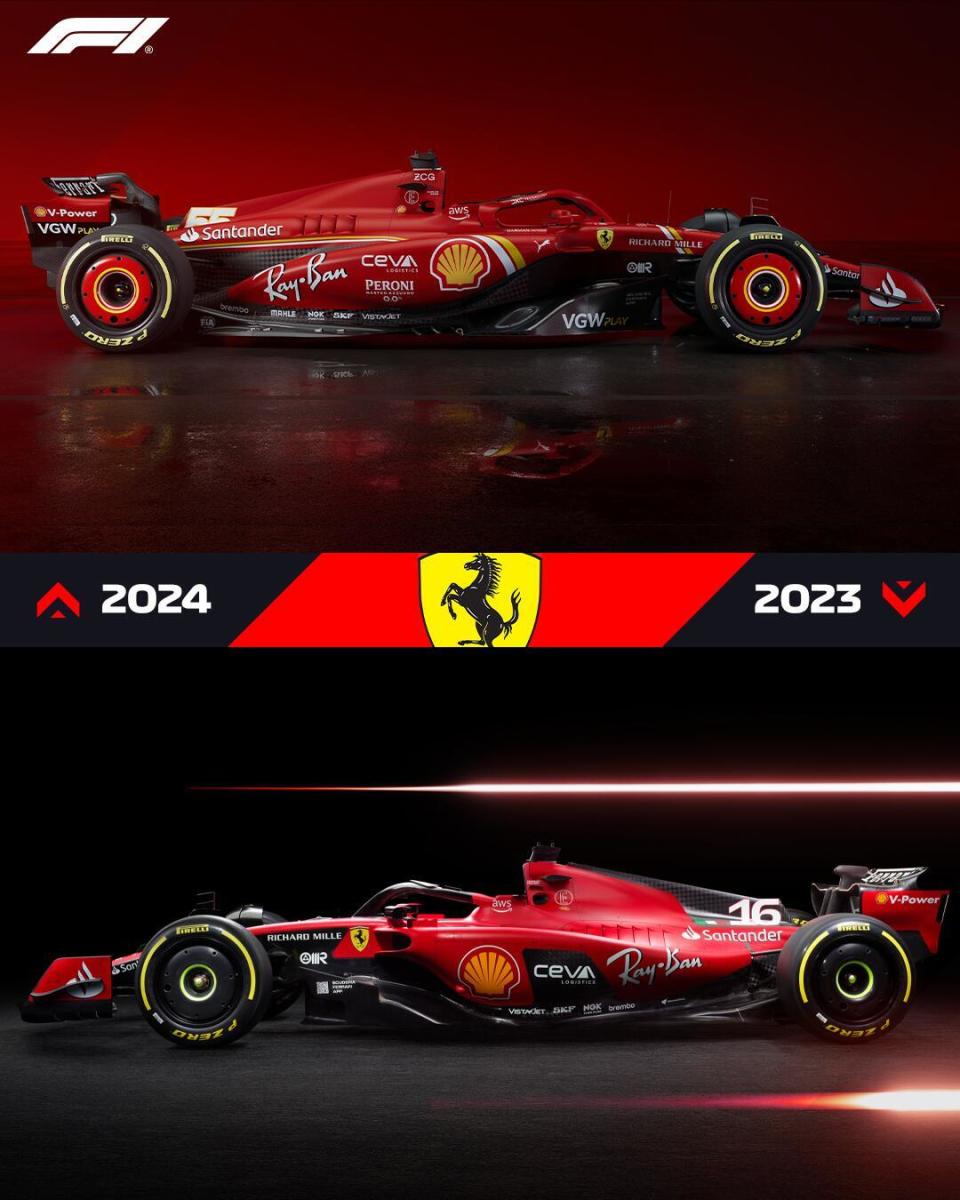 法拉利发布新赛季f1赛车——sf-24