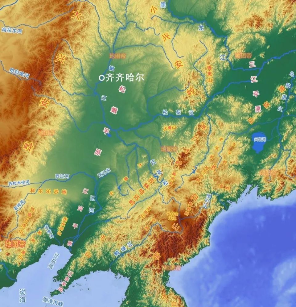 黑龙江省三江平原地图图片