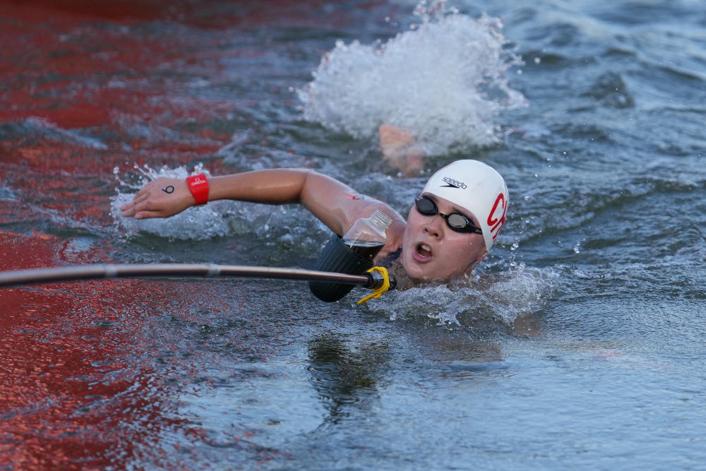 巴黎奥运会丨马拉松游泳——女子10公里赛况(4)