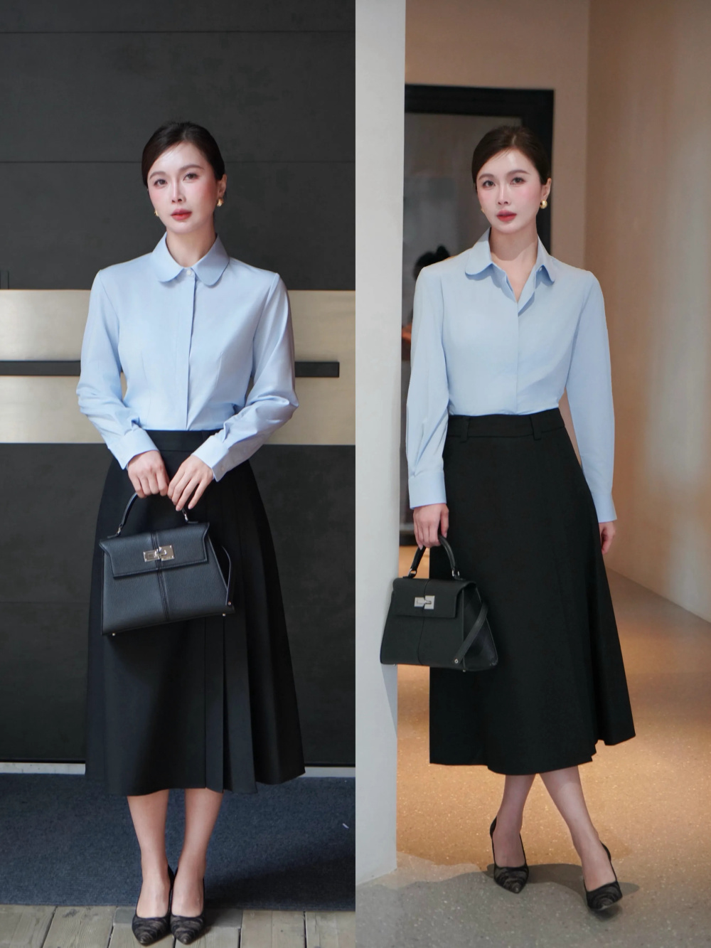 Gallery - Áo sơ mi đã trở nên vô cùng phổ biến trong mùa hè này, và chúng trông rất thanh lịch và sành điệu khi kết hợp với quần short, chân váy hoặc quần dài! - image 18