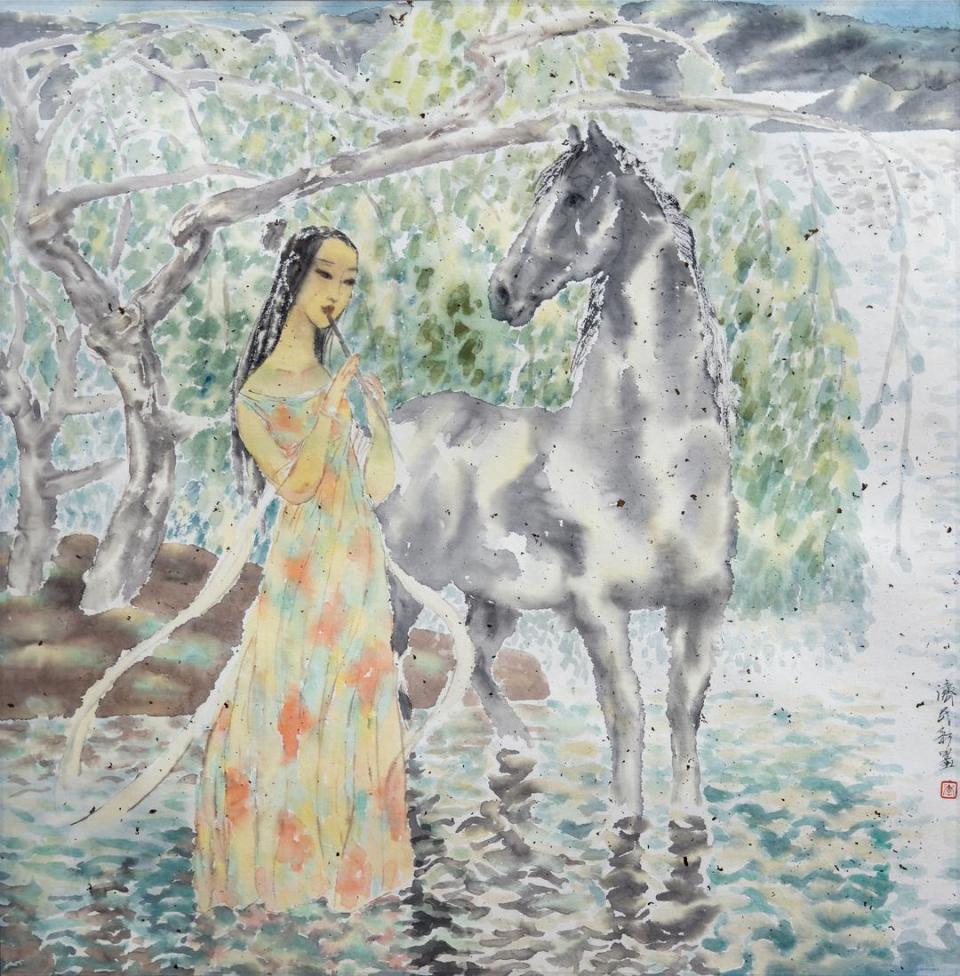 《溪柳依依》《藕花深处》《鸿蒙·万物生系小230