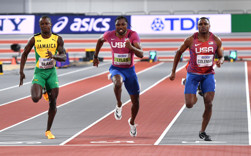 田径——室内世锦赛:科尔曼获得男子60米冠军(2)