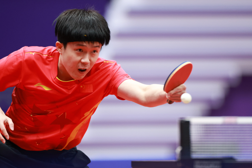 乒乓球——男子单打四分之一决赛:王楚钦晋级