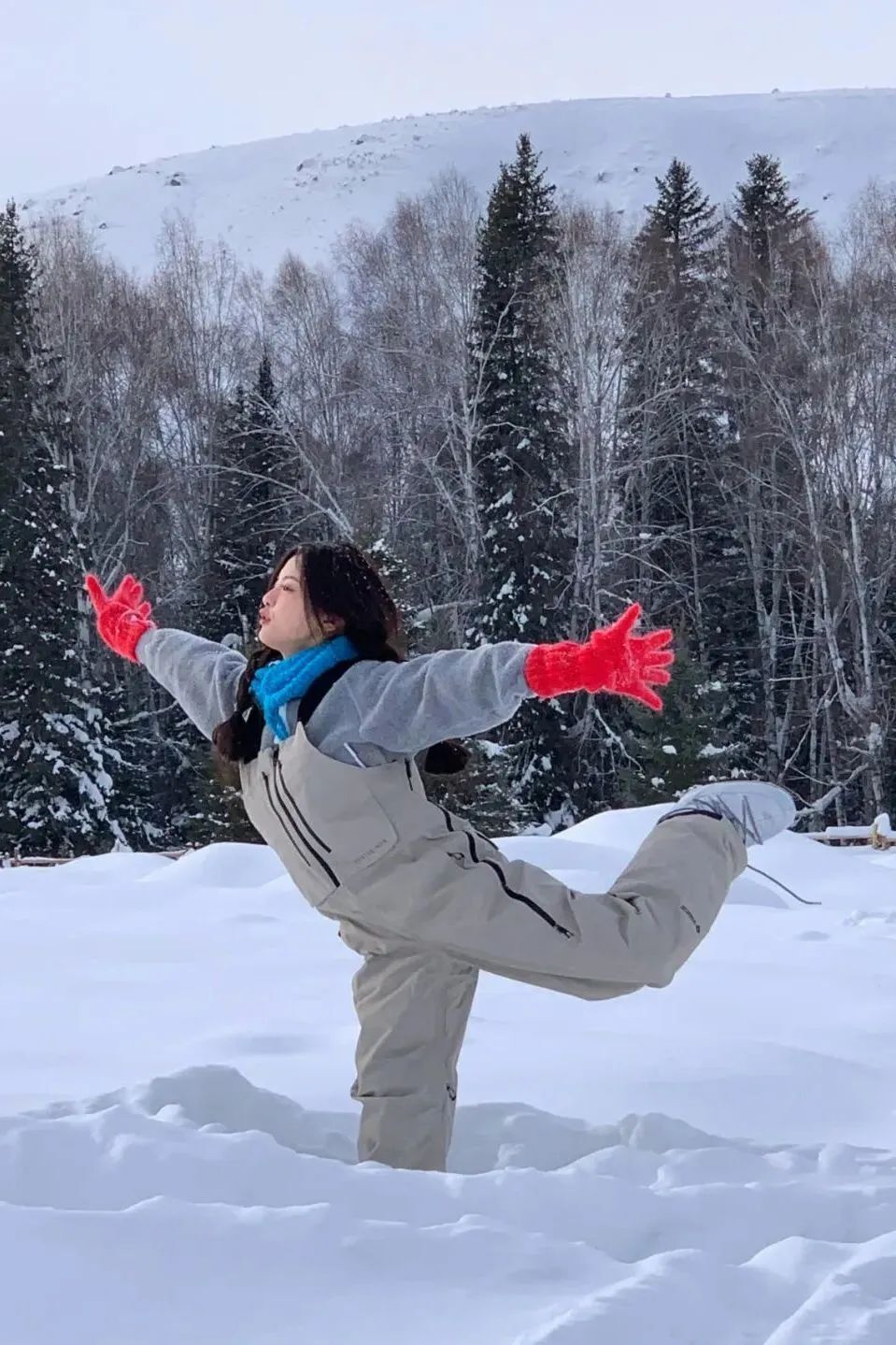 "靴靴你"雪地精灵杨超越