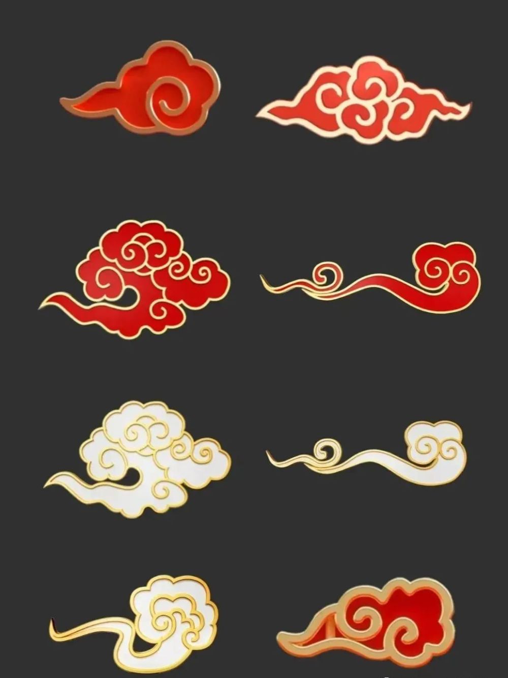 素材|500朵-古风祥云花纹参考～!_腾讯新闻