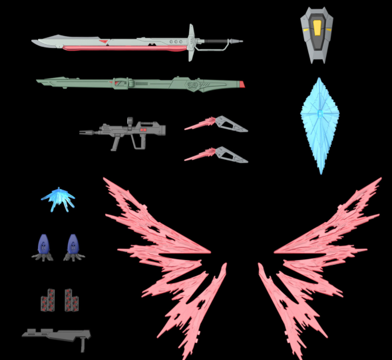 附属品高能量光束步枪×1盾牌×1光束盾牌×1阿隆戴特斩舰刀×1高能量