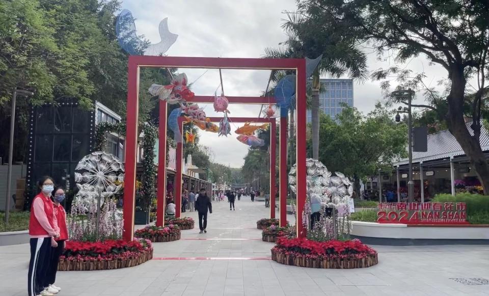 2024南山区迎春花市结合主会场的区域特点及"龙年"元素,对荷兰花卉