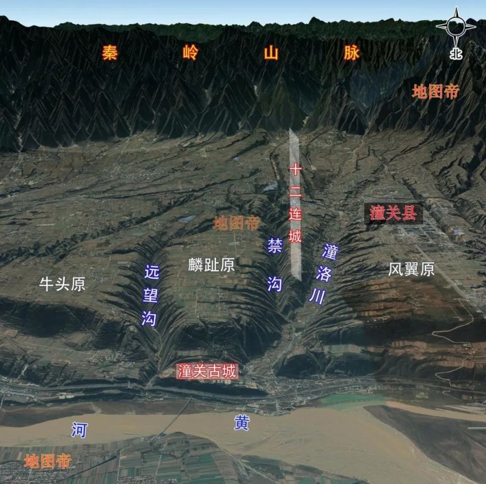 天开函谷壮关中,函谷关易守难攻?看地图一目了然