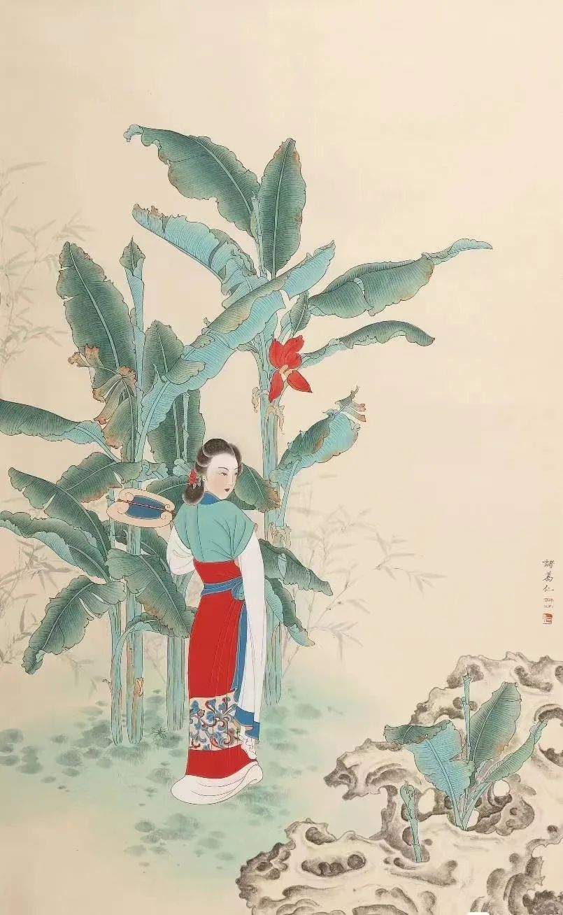 绘画实践中,本场荣宝斋在线展示的微拍作品便体现出诸葛仁的深厚功底