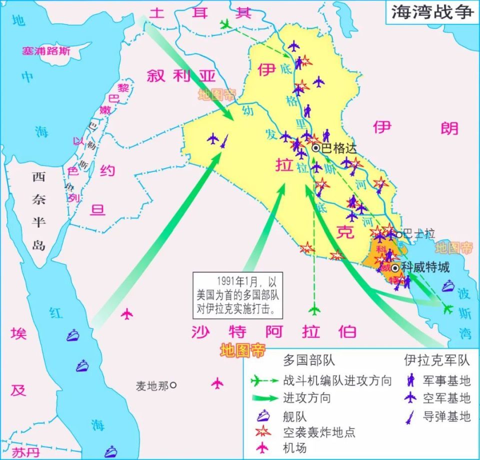 伊拉克为何要兼并科威特？看地图一目了然-腾讯新闻
