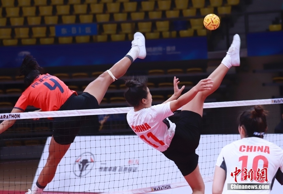 藤球锦标赛在浙江金华开赛,有7个国家和地区的8支队伍参赛,比赛为期4