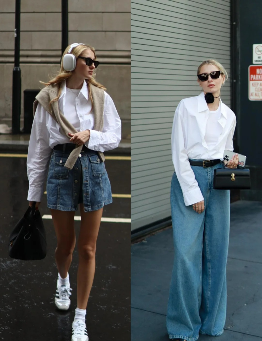 被素人的"白衬衫"穿搭惊艳!搭配裙子和长裤通勤时髦,谁穿谁美