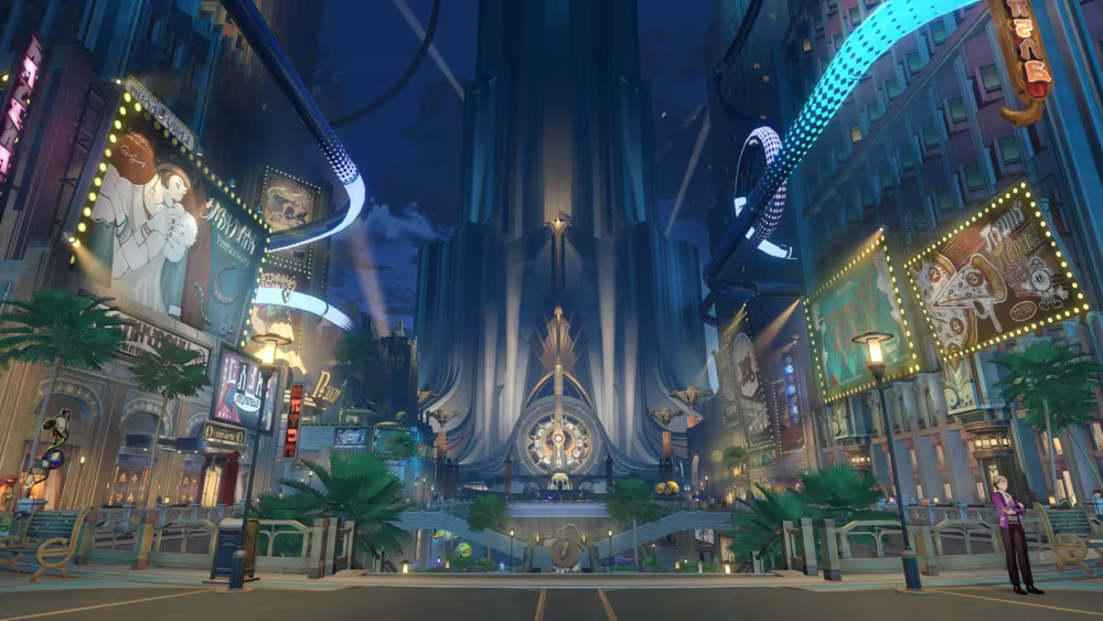 在被令人眩目的霓虹灯牌包围的繁华商业街上,逐梦者们沉浸于灯红酒绿