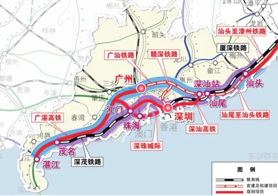 深圳市深汕特别合作区(简称"深汕合作区")的高速铁路,简称新深汕高铁