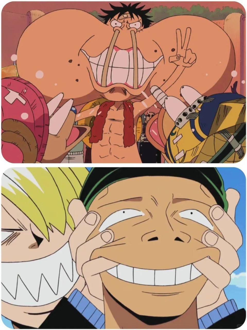 海贼王往期的一些"搞笑场景",路飞被玩坏,乌索普脸肿,各种表情各种