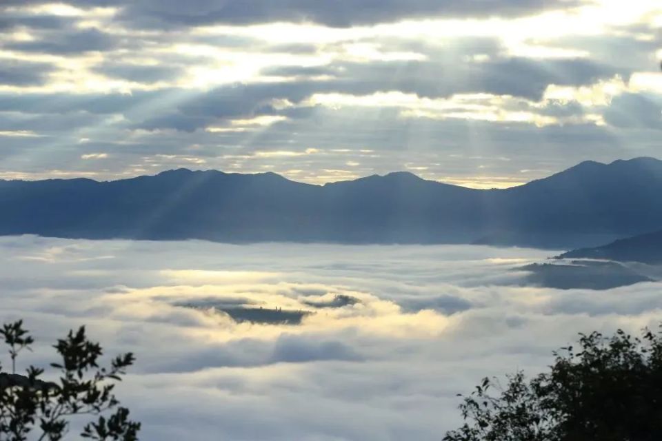 听云南初冬时节到景迈山观云海奇观