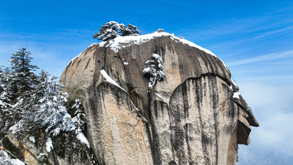 河南灵宝汉山雾凇美如仙境