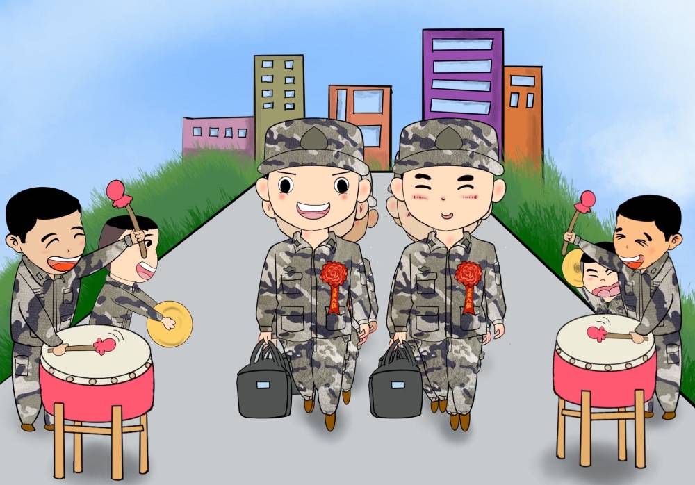 漫画组图参军入伍启航别样青春