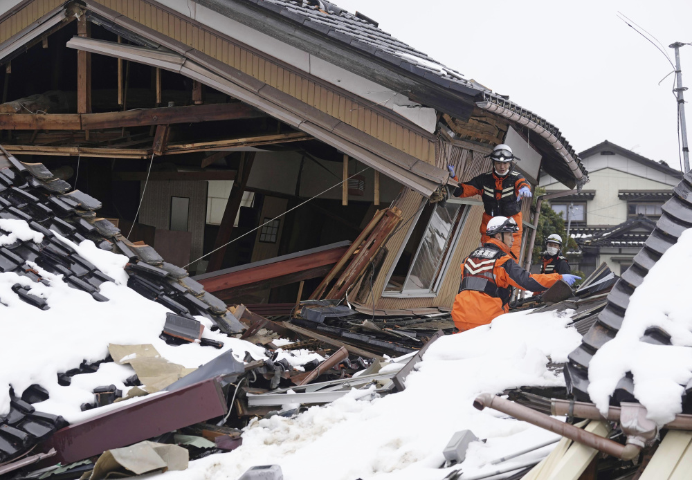 日本能登半岛地震避难人数达26万