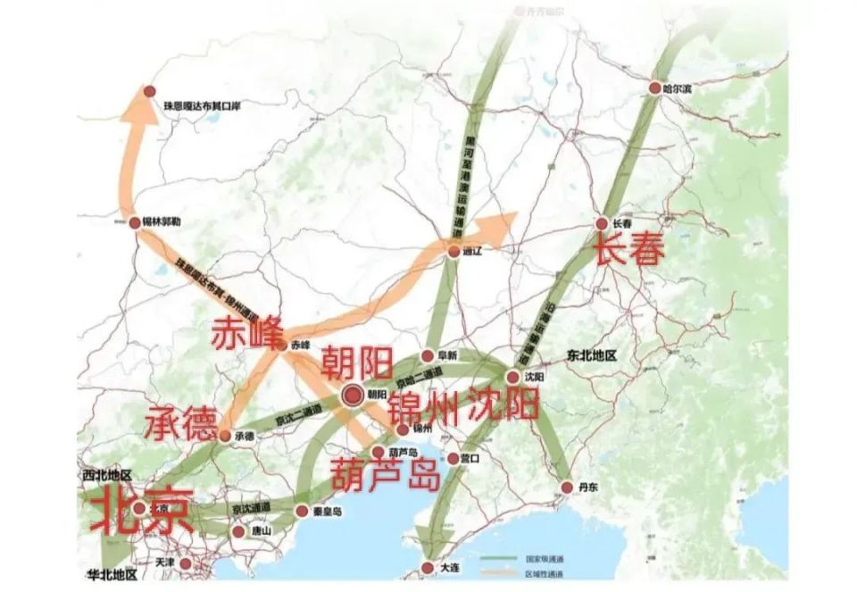线路走向:沈阳∽朝阳境内北票市∽朝阳县∽葫芦岛市建昌县∽河北省